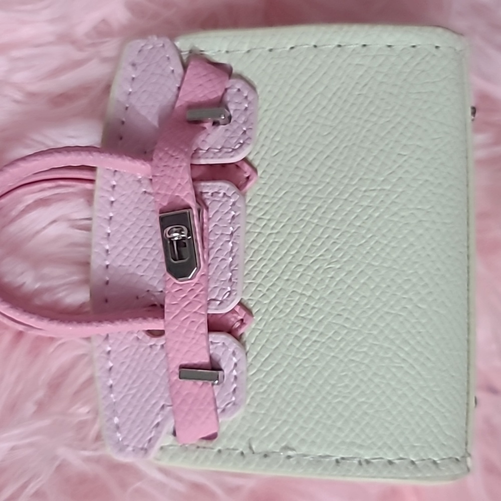 🩷 LUXURY INSPIRED MINI LEATHER BAG CHARM 🩷 NWOT 🩷